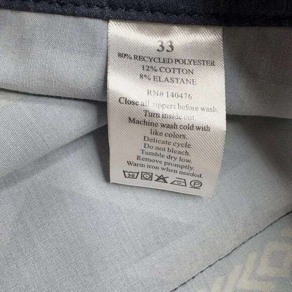 Faherty Mens Blue Doug Good Feather Aztec Print Swim Trunks Boardshorts Size 33 - Picture 6 of 9